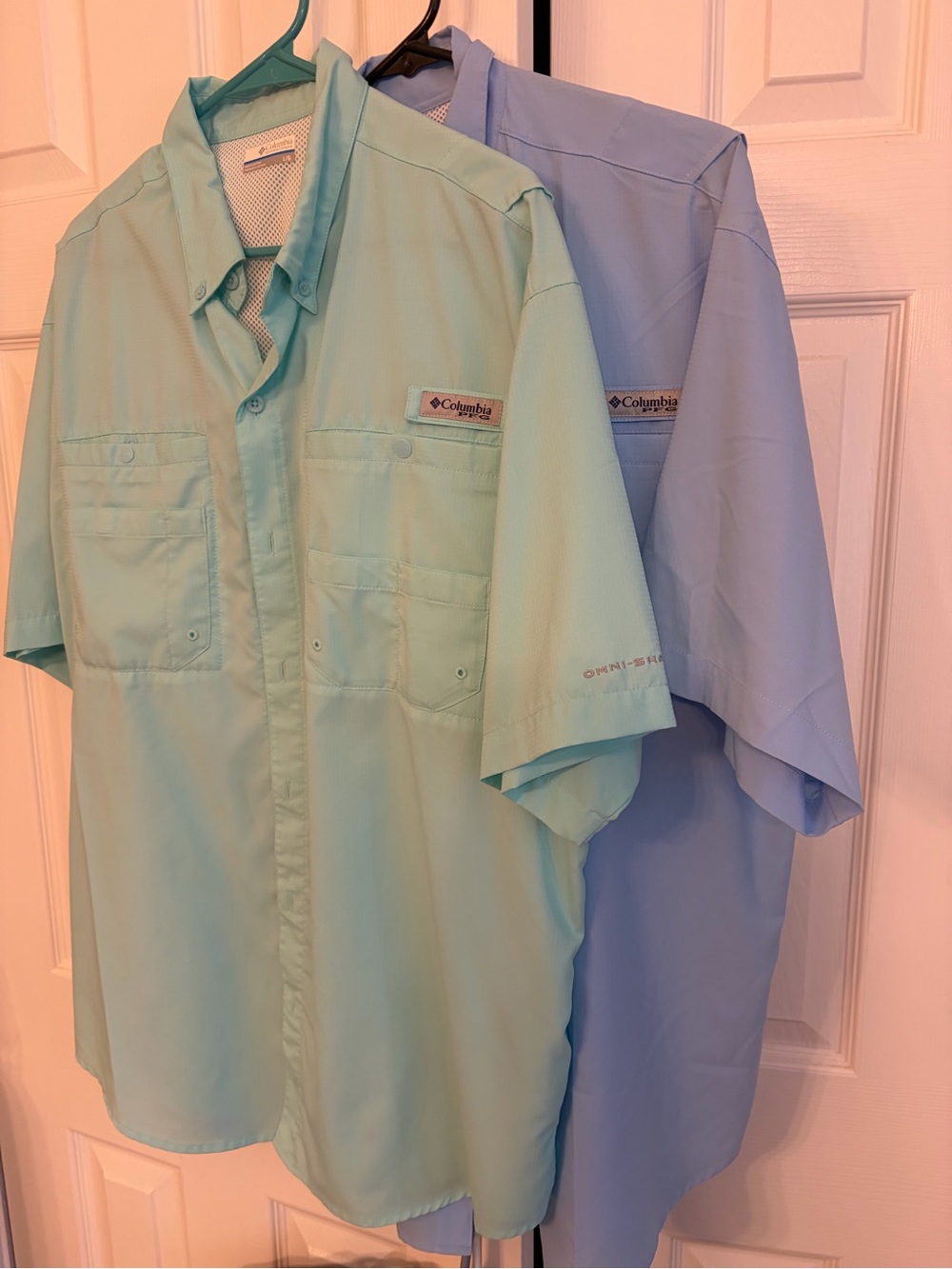 2 Champion Men's PFG Tamiami II Short Sleeve Shirts size Large